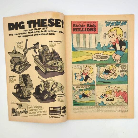 4 Richie Rich Comic Lot Gems Millions Diamonds Money World 1970s Harvey 1970s - Picture 4 of 6